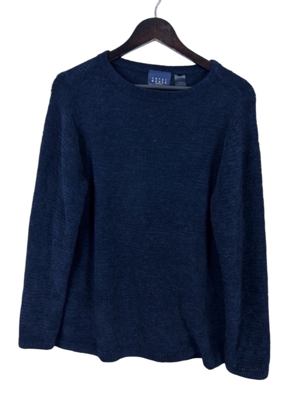 Crazy Horse Liz Claiborne Navy Pullover Sweater Women's Large